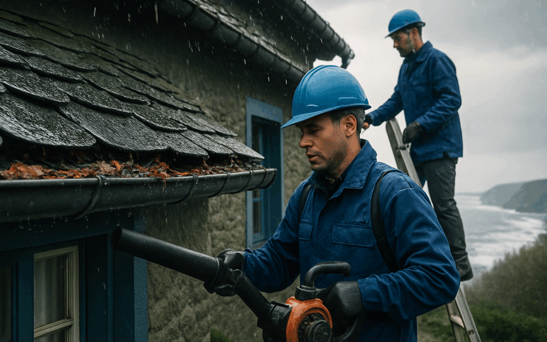 Canalones Costa Asturiana: El Peligro Silencioso que Debes Revisar ANTES del Temporal de Otoño - reparación canalones costa asturiana temporal otoño
